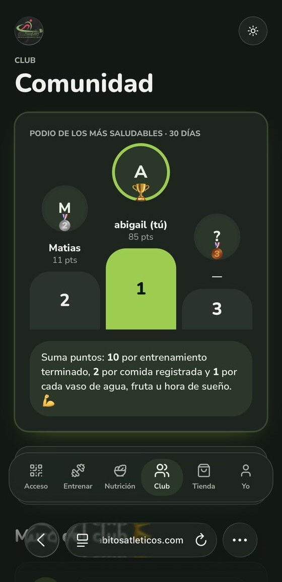 App real de CES: comunidad con podio de los más saludables